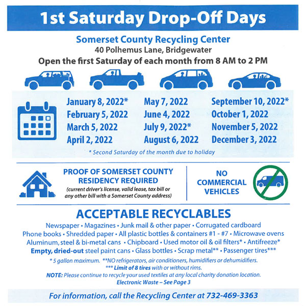 recycling drop off flyer